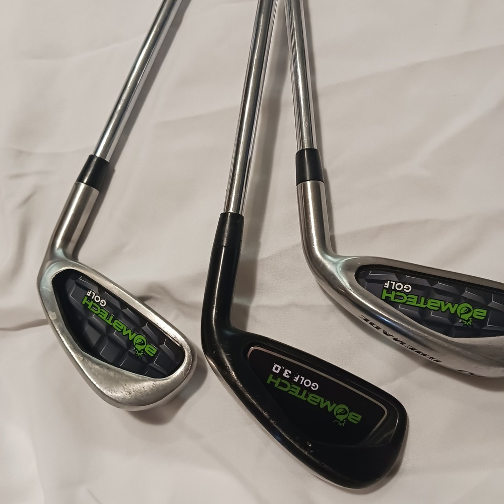 BombTech Golf Grenade Iron Set Mens 1 2 3 Silver Black Good Driving Irons